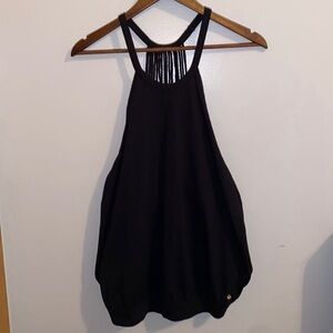 Elegant Black Women's Halter Top